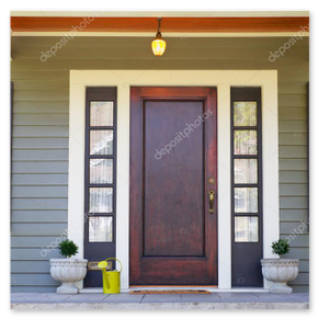 Lasierte Holzfassaden-Elemente