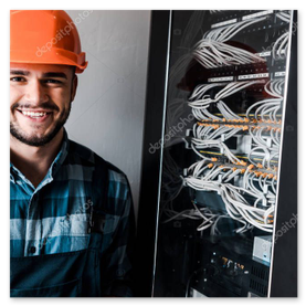 Elektroarbeiten auf Baustelle