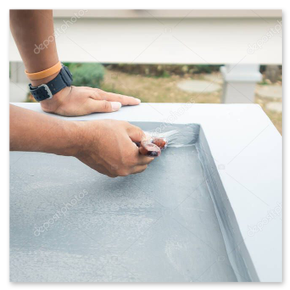 Beschichteter Balkonboden