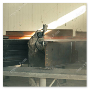 Stahlträger mit Schutzanstrich