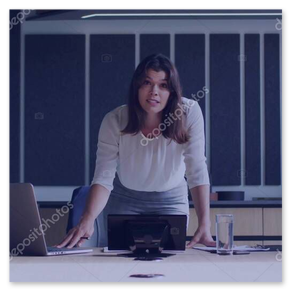 Büro mit akustisch wirksamer Decke